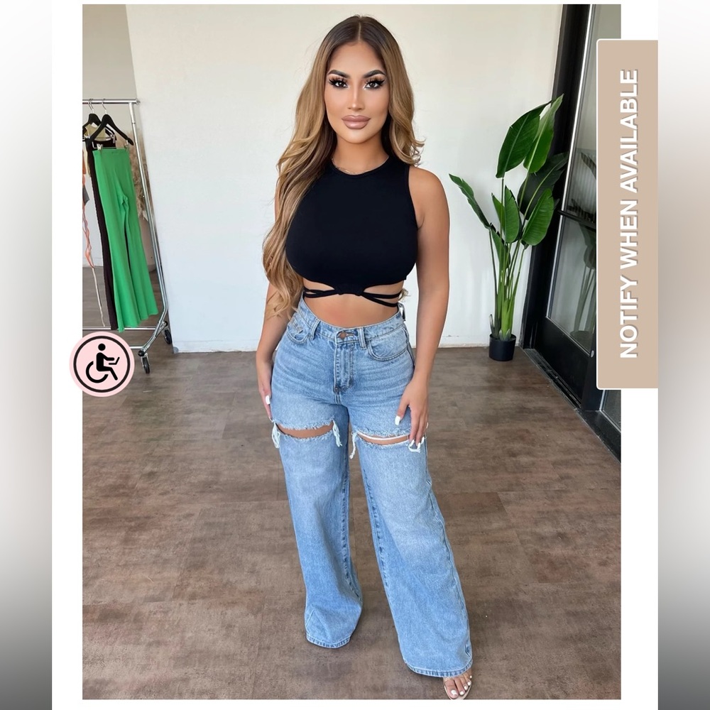 COPY - OOTDFash Abigail Jeans WOMEN SIZE 1 Flare jeans